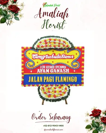 Sewa Papan Bunga Tista